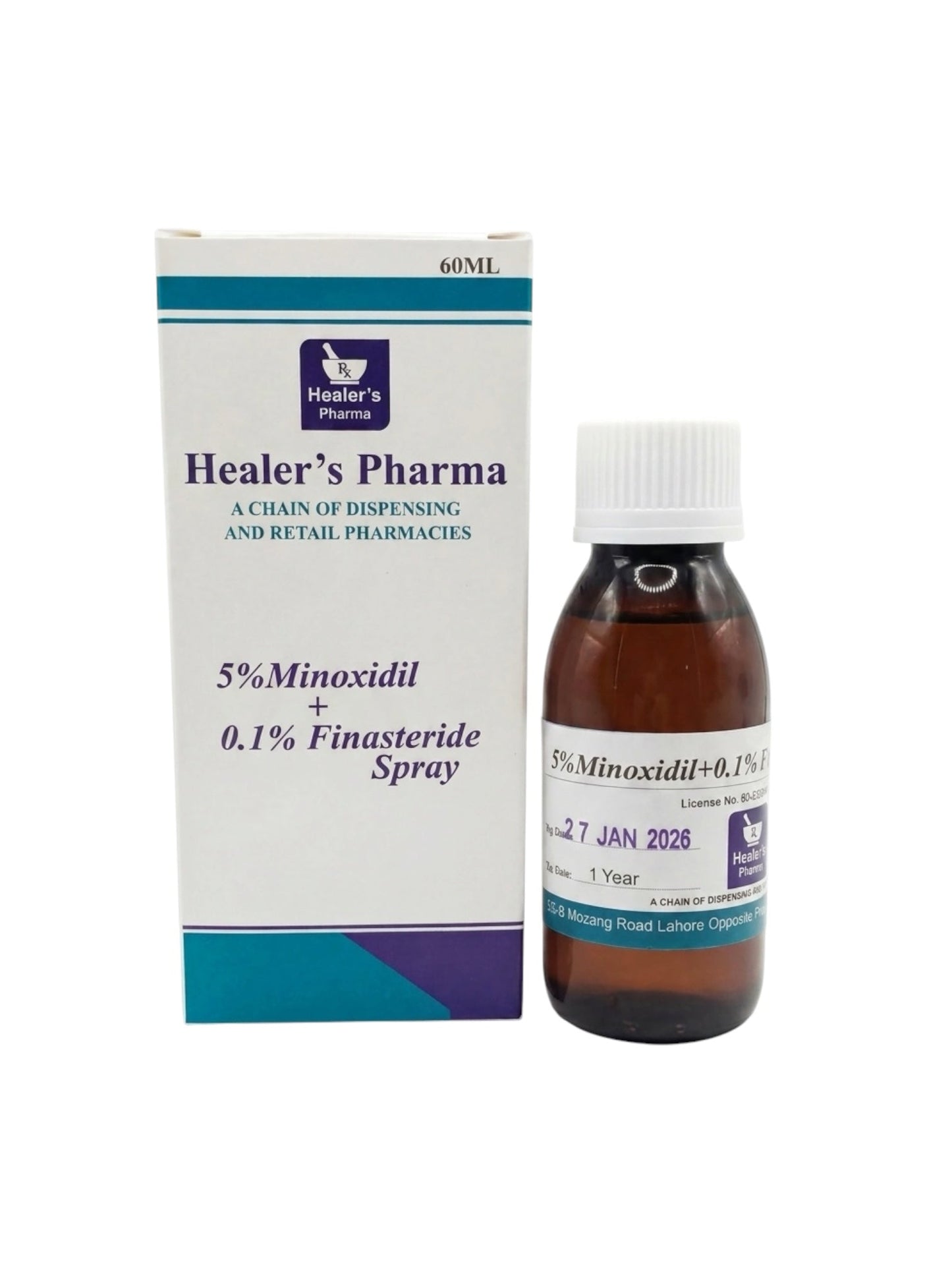5% Minoxidil 0.1% Finasteride Hair Spray