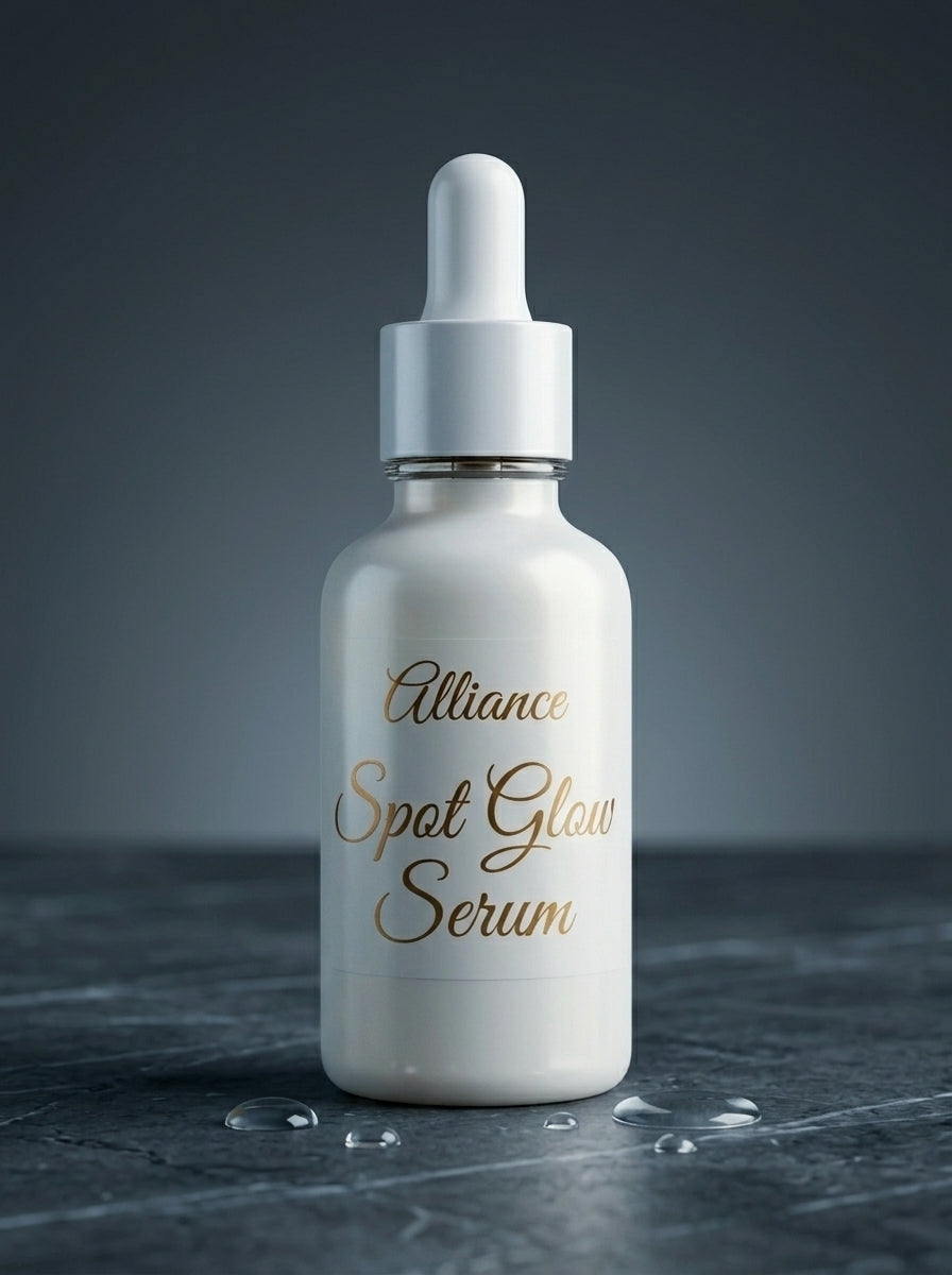 Spot Glow Serum brightening face serum with rice extract, collagen and hyaluronic acid