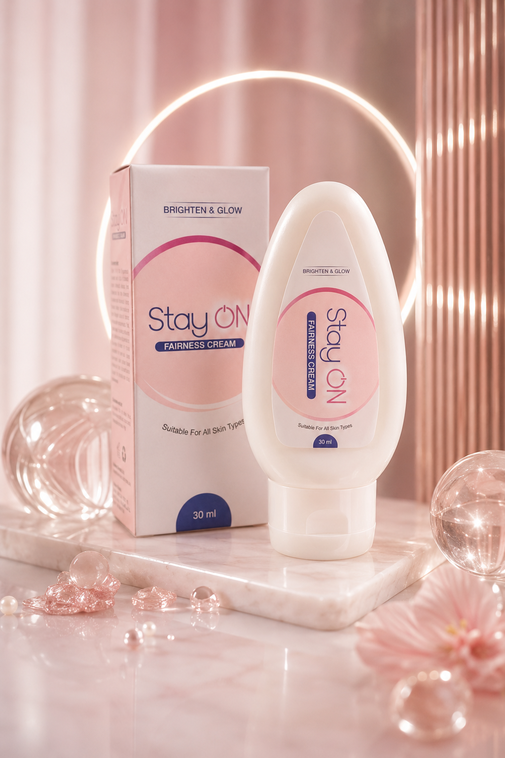 StayON Fairness & Glow Cream | Glutathione, Vitamin C, Arbutin & Melavoid | For Melasma, Pigmentation & Uneven Skin Tone