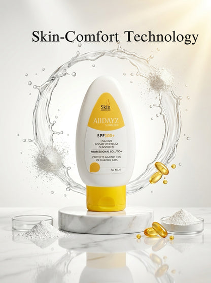 Alldayz Sunblock SPF 100 | Broad Spectrum UVA/UVB Sunscreen | Water-Resistant, Non-Greasy Daily Sun Protection