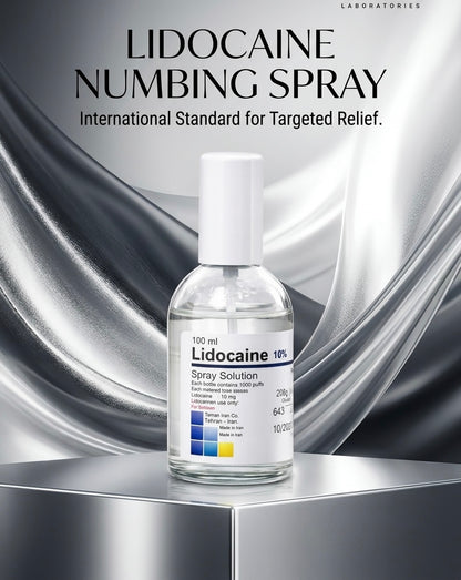 Lidocaine 10% Numbing Spray – Pain Relief Solution for Painless Waxing
