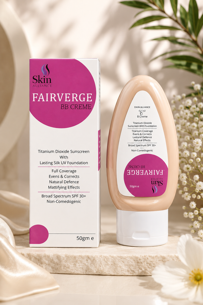 Fairverge BB Cream SPF 30+ | Sunscreen with Foundation | Natural Coverage & Even Skin Tone
