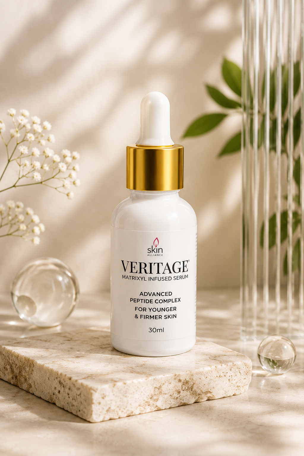 Veritage Matrixyl® 3000 Peptides Serum | Vitamin C Face Serum | Anti-Aging, Firming & Skin Brightening