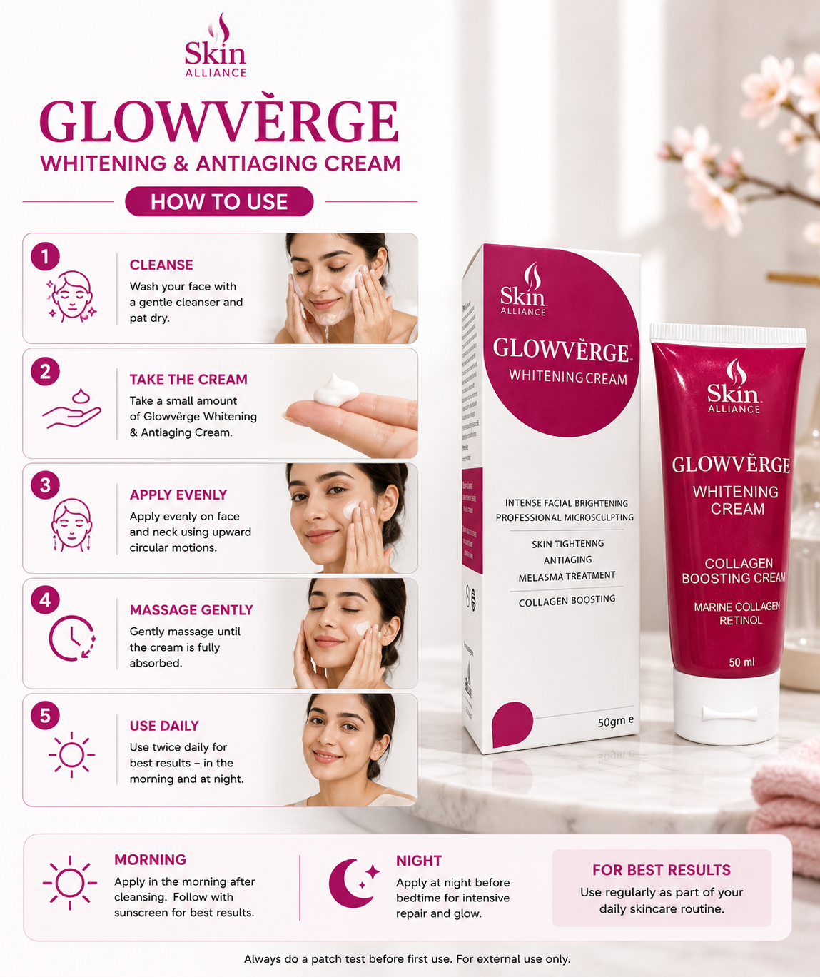 Glowverge Collagen & Retinol Cream | Advanced Brightening & Anti-Aging