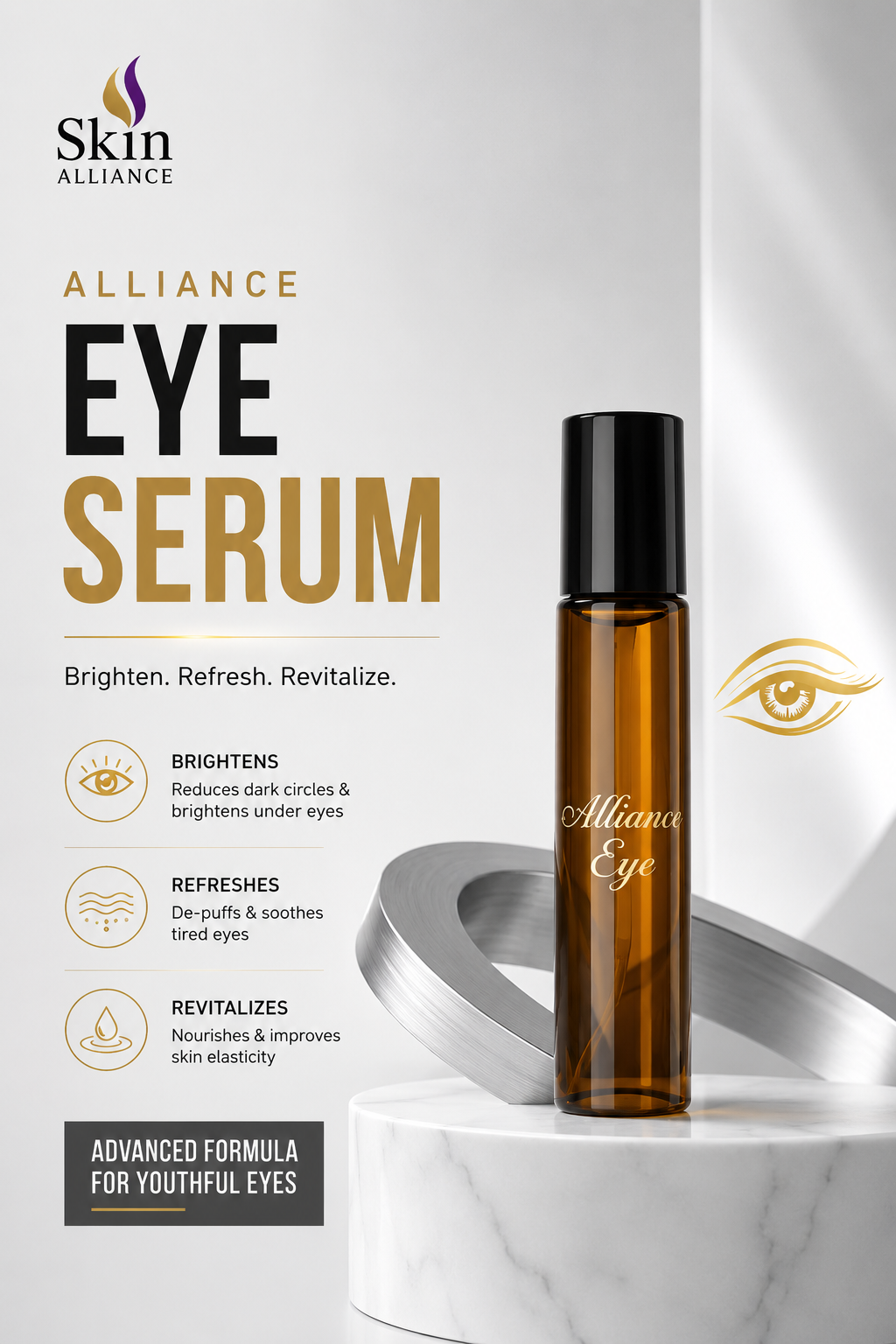 Alliance Eye Serum Roll On- Dark Puffy Eyes