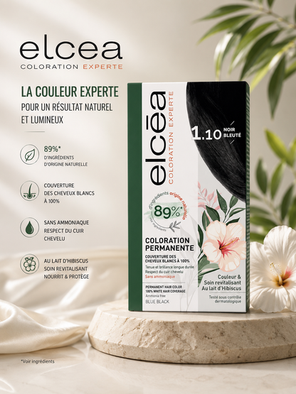 Elcea Hair Dye Ammonia-Free Hair Color | 100% Grey Coverage | Made in France