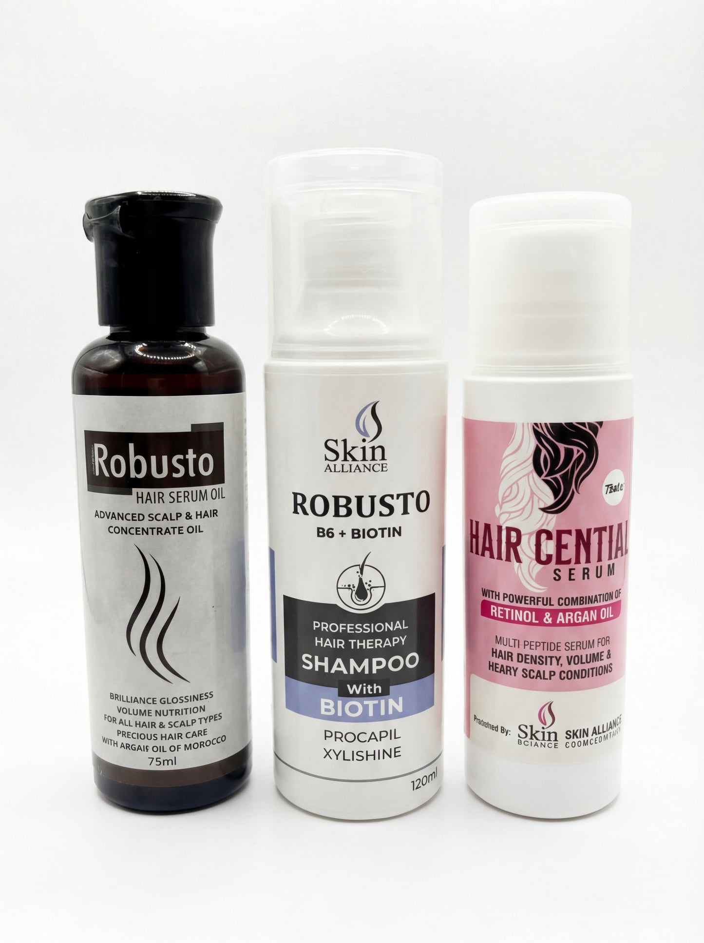 Hair Fall Control Bundle – Shampoo, Hair Growth Serum & Hair Oil