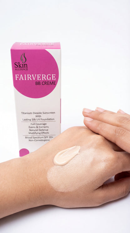 Fairverge BB Cream SPF 30+ | Sunscreen with Foundation | Natural Coverage & Even Skin Tone