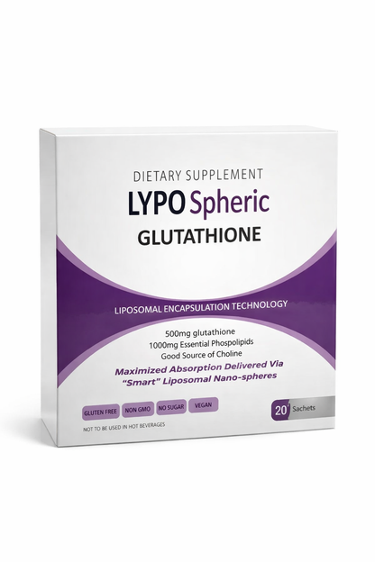 Lypospheric Glutathione Sachets – Drinkable Full Body Brightening & Antioxidant Formula