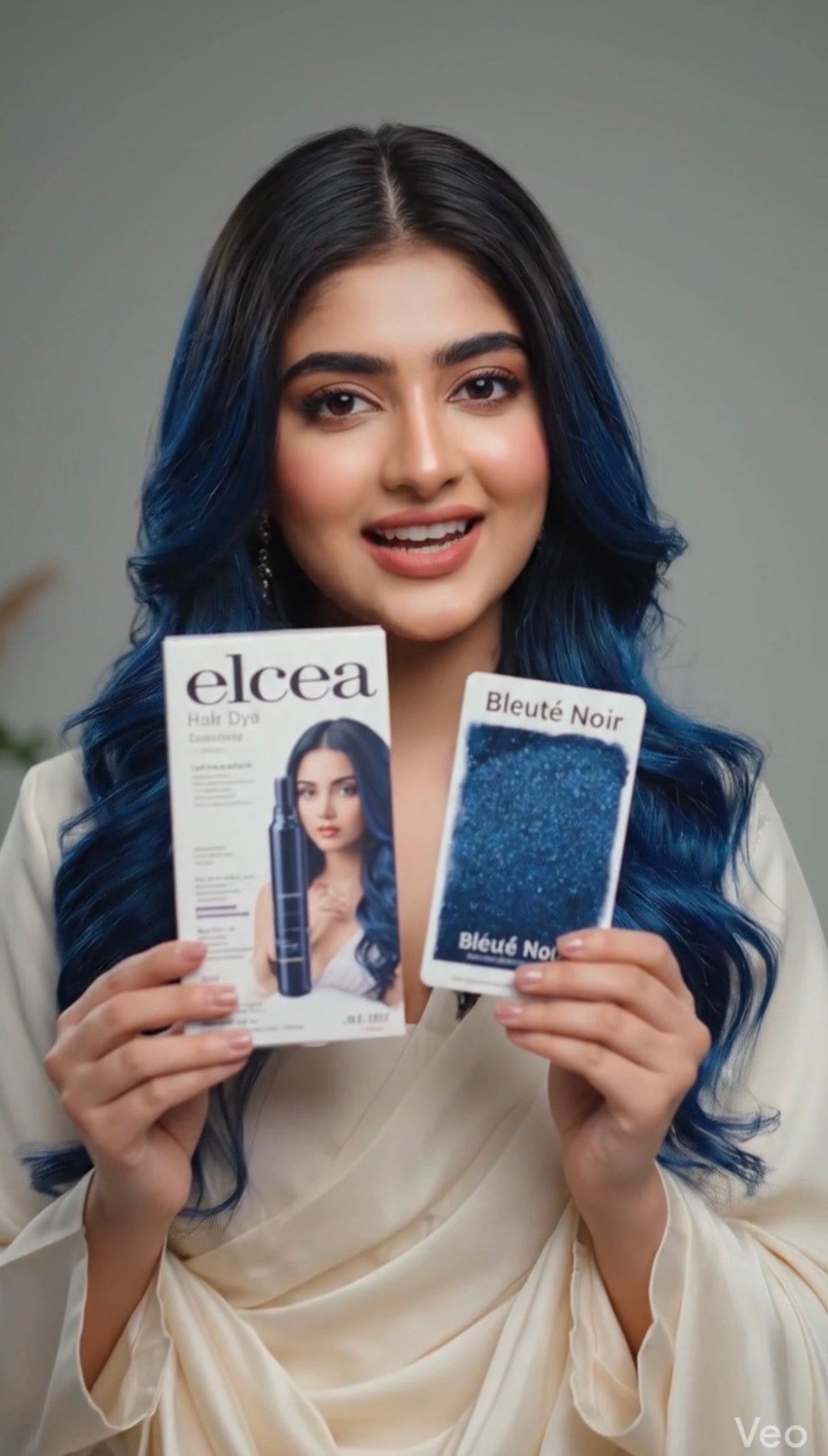 Elcea blue black hair dye