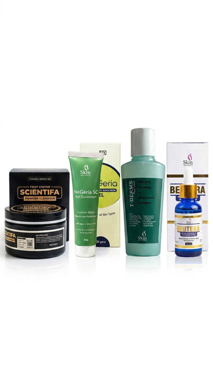Oily Skin Complete Care Bundle – Cleanse, Balance, Hydrate & Protect
