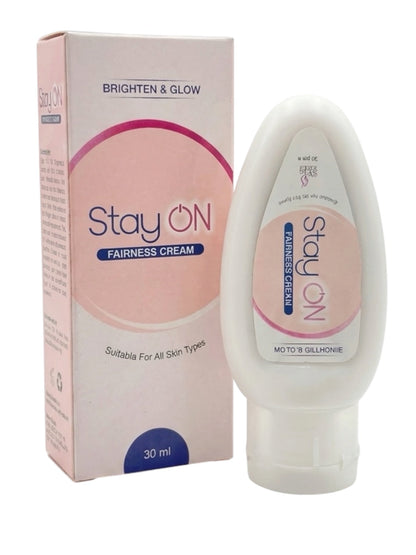 StayON Fairness & Glow Cream | Glutathione, Vitamin C, Arbutin & Melavoid | For Melasma, Pigmentation & Uneven Skin Tone